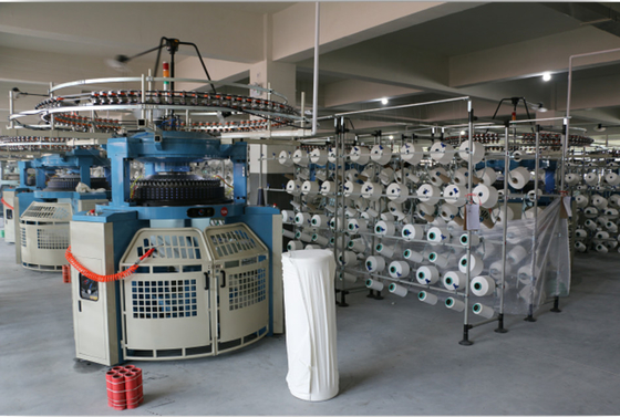 Máquina de confecção de malhas de trama circular do jérsei dobro para o algodão puro/fibra química